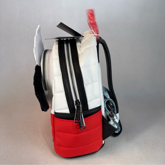 Loungefly Peanuts Snoopy Puffer Winter Mini Backpack Winter Holiday Bag NWT - Picture 4 of 16